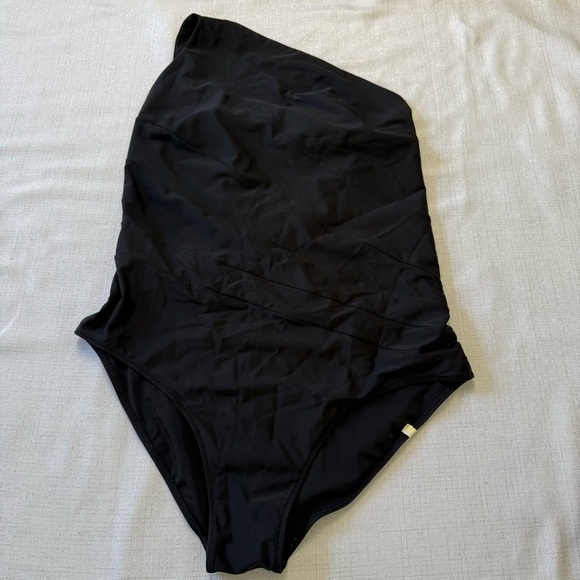 Summersalt The Sidestroke Solid Black Women's Size 16 Vacation Beach Resortwear - Picture 2 of 9